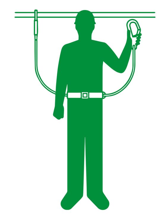 TMR- Tallers Metal·lúrgics Reus ilustración hombre con arnés de protección